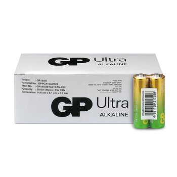 40 x GP Ultra Alkaline G-TECH LR6/AA Alkaline Battery