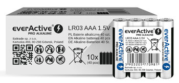 everActive Pro LR03 / AAA Alkaline Batteries (Box) - 40 pcs