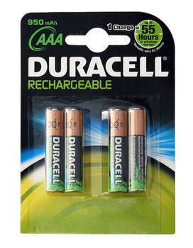 40 x DURACELL R03/AAA Ni-MH 950mAh - pakowane 4 szt. / blister