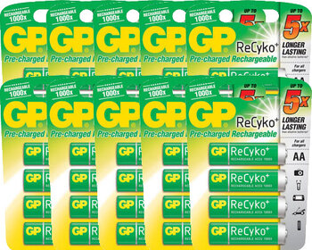 40 x GP ReCyko R6 AA 2050mAh (10x4bl)