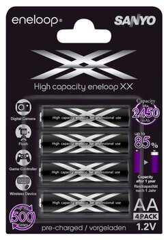 40 x Sanyo Eneloop XX UWXB R6/AA 2550mAh - pakowane po 4 szt. / blister