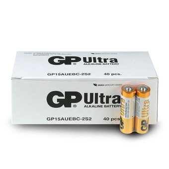 40 x GP Ultra Alkaline LR6 / AA Alkaline Battery