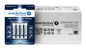 everActive Pro Alkaline LR03 AAA Alkaline Battery - 48 pcs