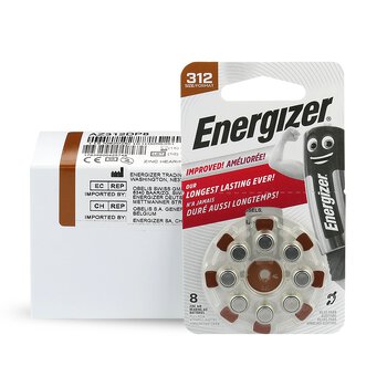 48 x Energizer 312 hearing aid batteries