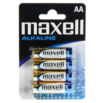 4 x Maxell Alkaline LR6/AA Alkaline Battery