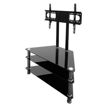 4W Stolik RTV 3 półki z uchwytem LCD / PLASMA 26"- 37" udźwig 56kg (06829)