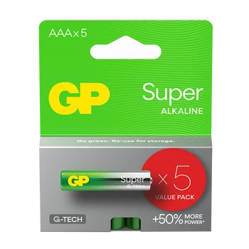 5 x GP Super Alkaline G-TECH LR03 / AAA Alkaline Battery
