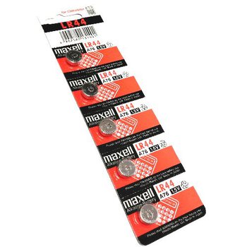 5 x bateria alkaliczna mini Maxell G13 / AG13 / L1154 / LR44/157 / V13GA / RW82 / A76