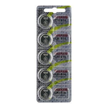 5 x Maxell CR1616 lithium battery (HOLOGRAM)