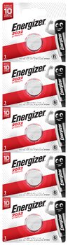 5 x Energizer CR2032 mini lithium battery