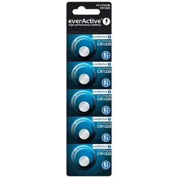 5 x everActive CR1220 mini lithium battery