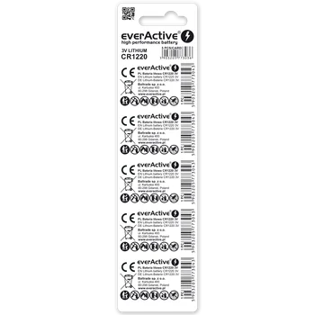 5 x everActive CR1220 mini lithium battery