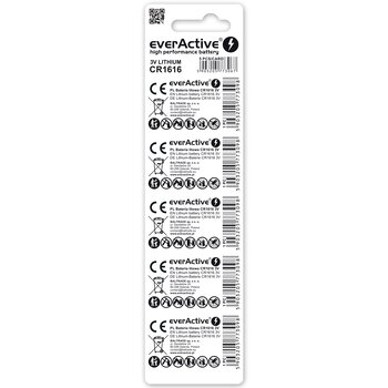 5 x everActive CR1616 mini lithium battery