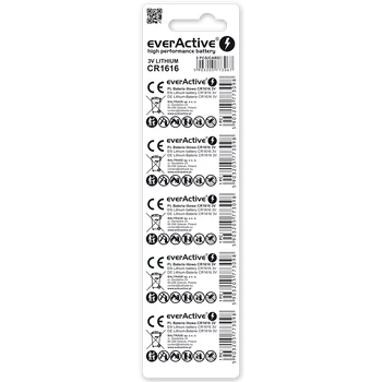 5 x everActive CR1616 mini lithium battery 5 x everActive CR1616 mini lithium battery