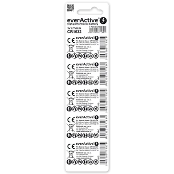 5 x everActive CR1632 mini lithium battery