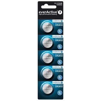 5 x everActive CR2032 mini lithium battery