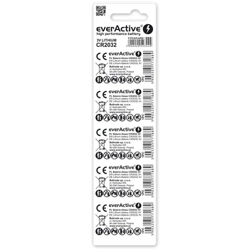 5 x everActive CR2032 mini lithium battery