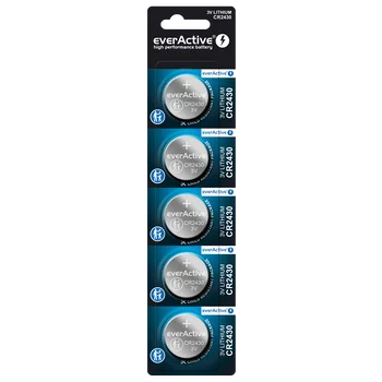 5 x everActive CR2430 mini lithium battery