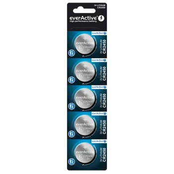 5 x everActive CR2450 mini lithium battery