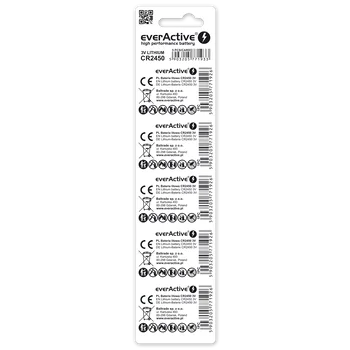 5 x everActive CR2450 mini lithium battery