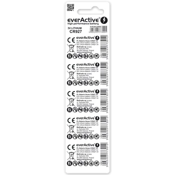 5 x everActive CR927 mini lithium battery