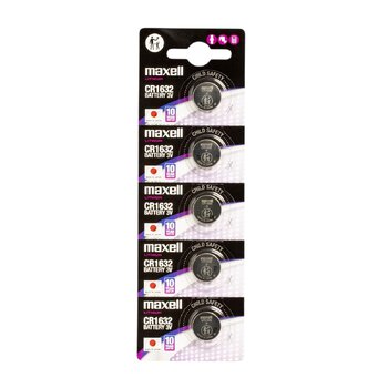 5 x Maxell CR1632 mini lithium battery (HOLOGRAM)