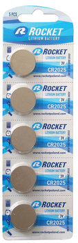 5 x Rocket CR2025 Lithium Battery