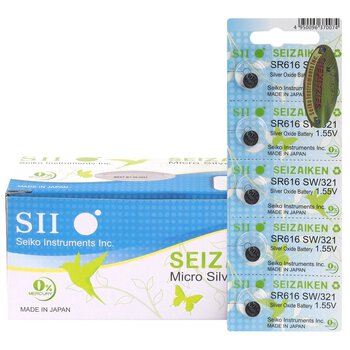 5 x Mini Seizaiken 321 Silver battery/SR 616 SW