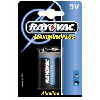 50 x Rayovac Maximum Plus 6LR61 9V MN1604 4022 (blister)