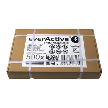 Bateria alkaliczna everActive Pro Alkaline LR6 AA (karton zbiorczy / bulk) - 500 sztuk