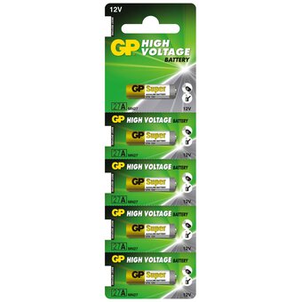 5 x Battery for car remote control GP 27A MN27