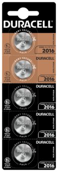 5 x Duracell CR2016 DL2016 ECR2016 Mini Lithium Battery