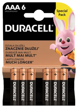 6 x Duracell Basic Duralock LR03 AAA alkaline battery (blister)