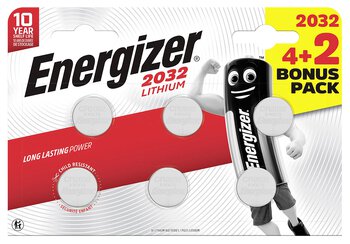 6 x bateria litowa mini Energizer CR2032