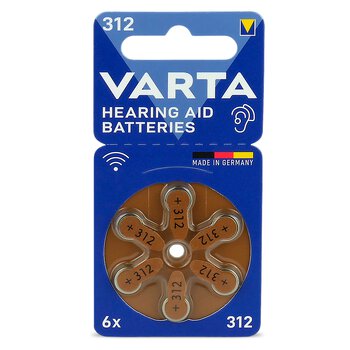 6 x baterie do aparatów słuchowych Varta 312 6 x baterie do aparatów słuchowych Varta 312