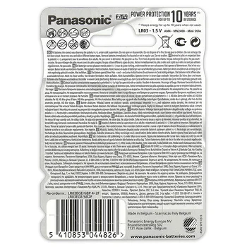 6 x Panasonic Evolta LR03/AAA (blister)