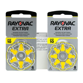 60 szt x baterie do aparatów słuchowych Rayovac Extra 10