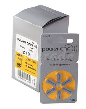 60 x bateria cynkowo-powietrzna Power One Varta 10