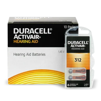 600 x Duracell ActivAir 312 hearing aid batteries