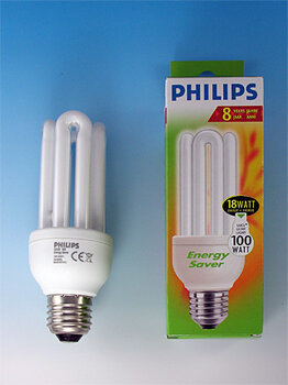 6x Świetlówka kompaktowa Philips Genie 18W/E27