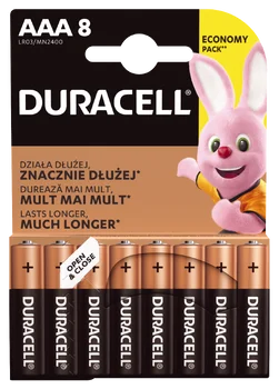 bateria alkaliczna Duracell Duralock C&B LR03 AAA (blister) - 8 sztuk