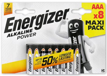 8 x Energizer Alkaline Power LR03/AAA alkaline battery (blister)