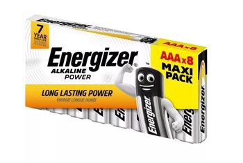 8 x Energizer Alkaline Power LR03/AAA