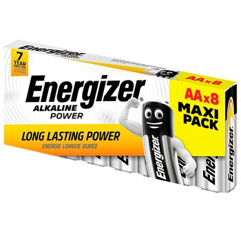 8 x Energizer Alkaline Power LR6/AA Alkaline Battery