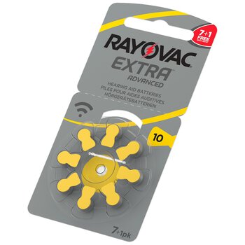 8 x Rayovac Extra Advanced 10 MF Hearing Aid Batteries