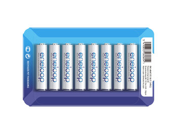 8 x Panasonic Eneloop R03/AAA 800mAh BK-4MCCE/8LE (sliding pack)