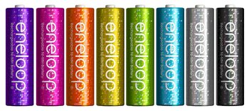 8 x Sanyo Eneloop Tones Glitter R6/AA 2000mAh Limitowana Edycja