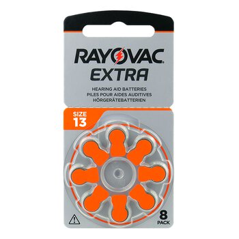 160 x Rayovac Extra 13 hearing aid batteries