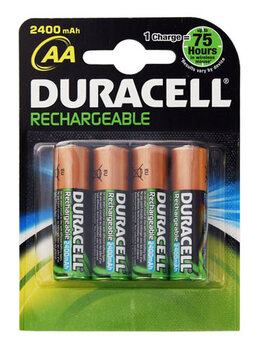 80 x DURACELL R6/AA Ni-MH 2400mAh - pakowane 4 szt. / blister