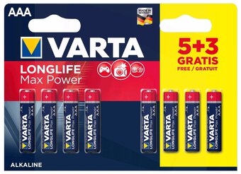 8 x baterie AAA / LR03 Varta Max Power 4703 (Max Tech)